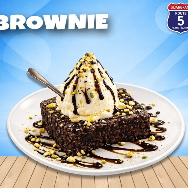 Brownie with Ice Cream